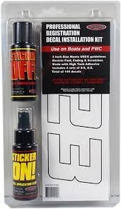Registration Lettering Installation Kit - White image 1