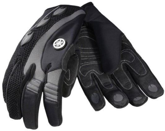 OEM Yamaha Full Finger Watercraft Riding Gloves Grey/Black image 0