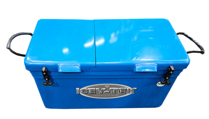 Icey-Tek Chilly Bin Cooler with Split Lid-70 Litre - Blue image