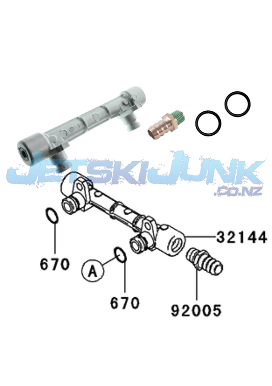 Kawasaki Head Cooling Pipe Assembly image 0