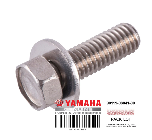 Yamaha BOLT WITH WASHER 90119-08841 image 0