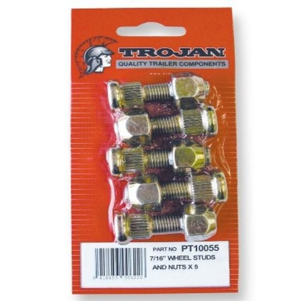 Trojan Trailer Wheel Studs and Nuts image 1