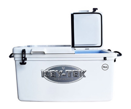 Icey-Tek Chilly Bin Cooler with Split Lid-70 Litre - White image