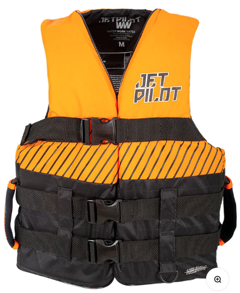 Jet Pilot Helium Unisex Nylon Vest - Black/Orange, 2XL image