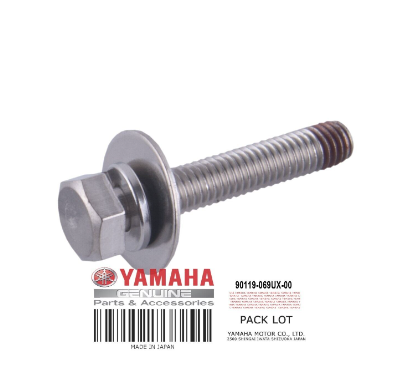 Yamaha BOLT, WITH WASHER 90119-069UX image 0